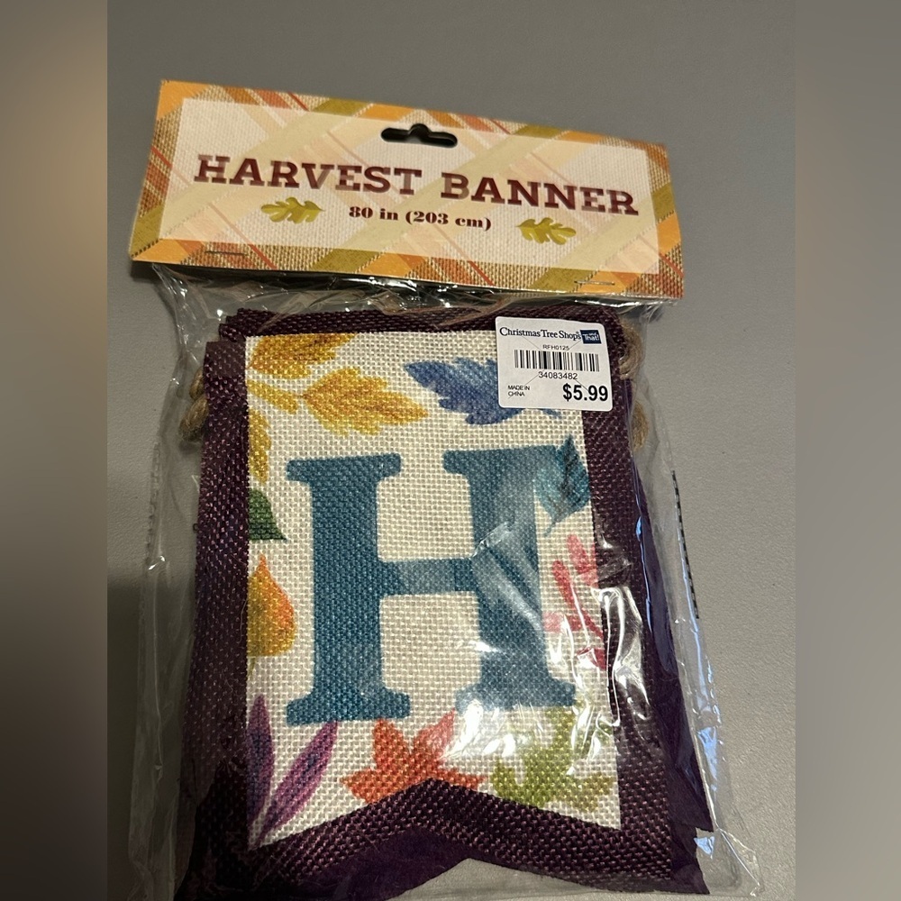 Christmas Tree Shop Aumun Harvest Banner